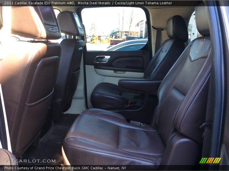 Mocha Steel Metallic / Cocoa/Light Linen Tehama Leather 2011 Cadillac Escalade ESV Platinum AWD