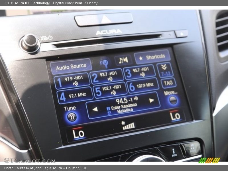 Crystal Black Pearl / Ebony 2016 Acura ILX Technology