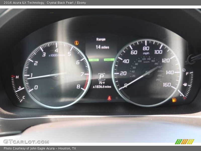 Crystal Black Pearl / Ebony 2016 Acura ILX Technology