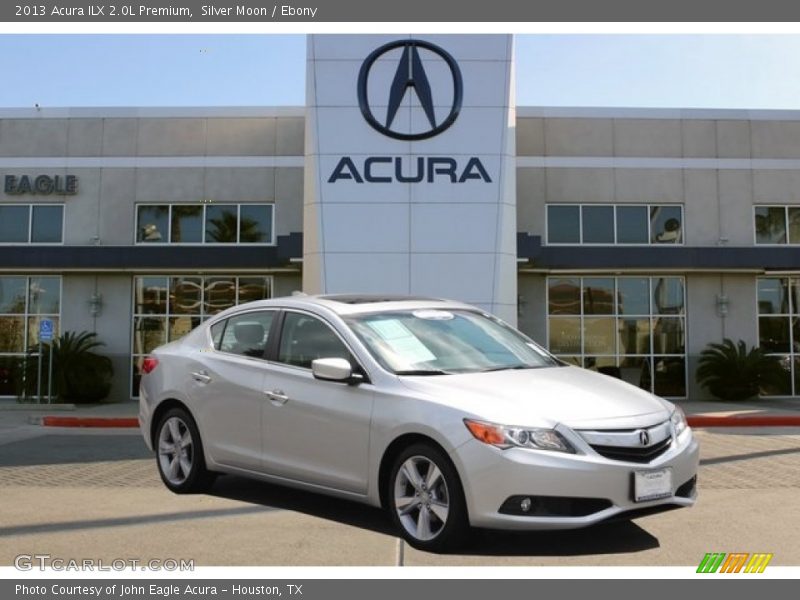 Silver Moon / Ebony 2013 Acura ILX 2.0L Premium