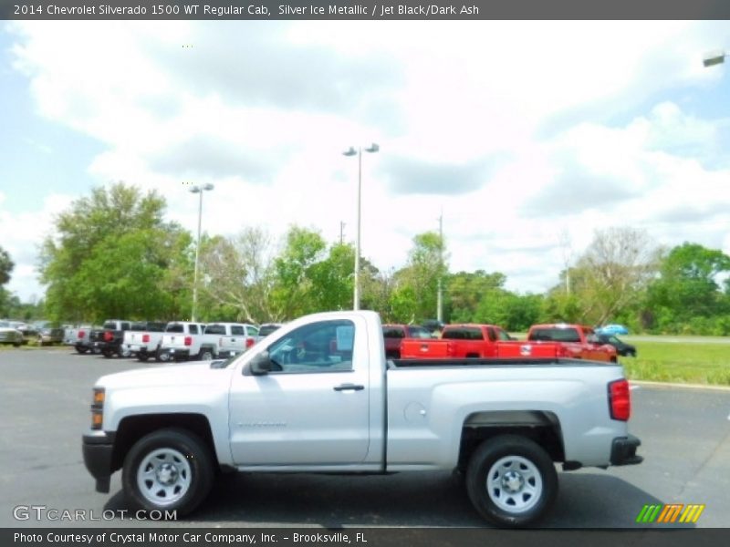 Silver Ice Metallic / Jet Black/Dark Ash 2014 Chevrolet Silverado 1500 WT Regular Cab