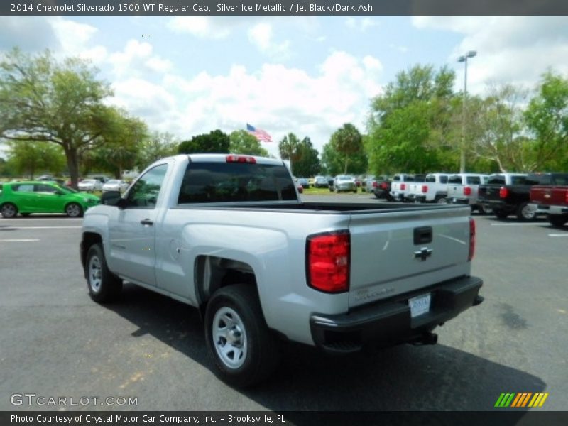 Silver Ice Metallic / Jet Black/Dark Ash 2014 Chevrolet Silverado 1500 WT Regular Cab