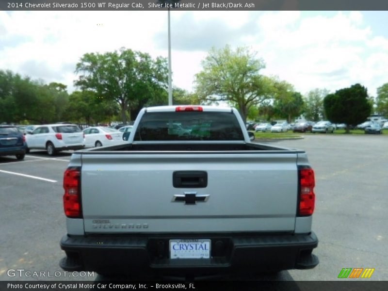 Silver Ice Metallic / Jet Black/Dark Ash 2014 Chevrolet Silverado 1500 WT Regular Cab