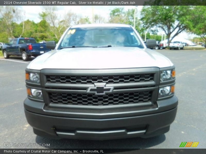 Silver Ice Metallic / Jet Black/Dark Ash 2014 Chevrolet Silverado 1500 WT Regular Cab