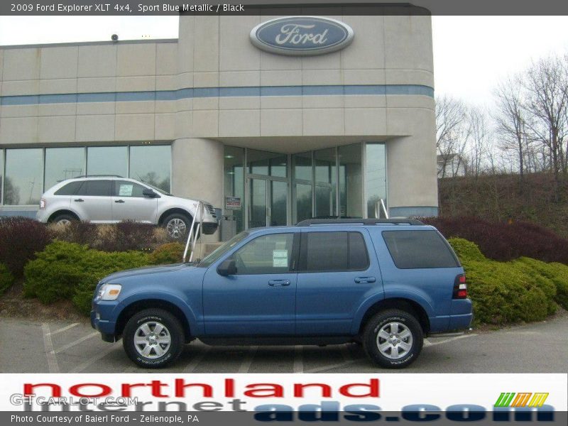 Sport Blue Metallic / Black 2009 Ford Explorer XLT 4x4