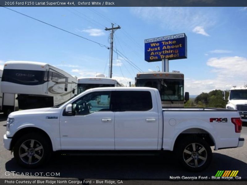 Oxford White / Black 2016 Ford F150 Lariat SuperCrew 4x4