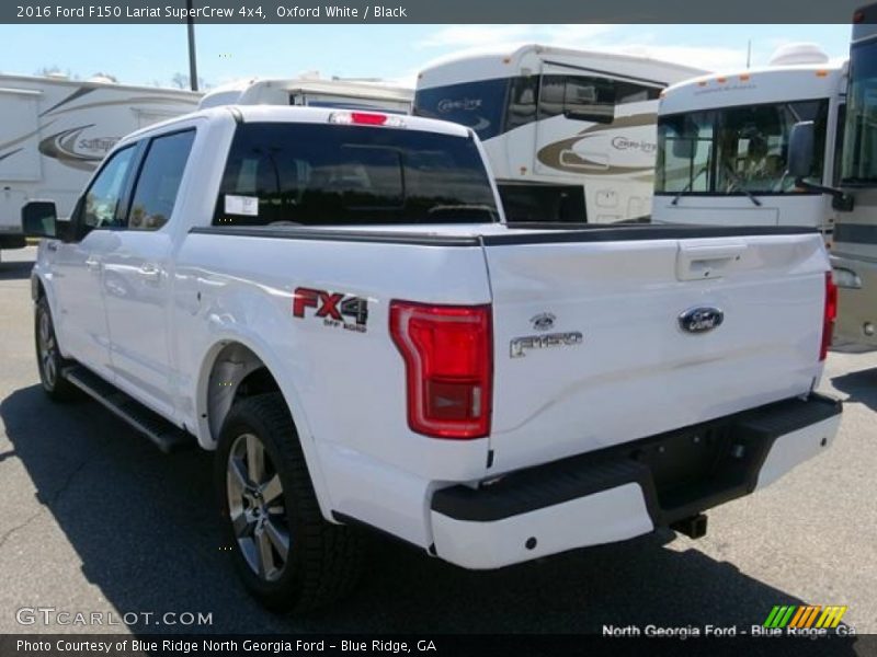 Oxford White / Black 2016 Ford F150 Lariat SuperCrew 4x4