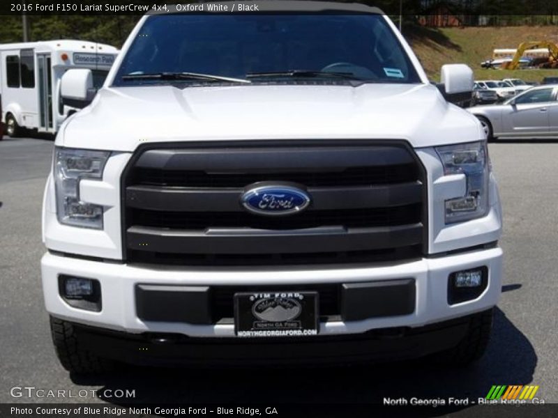 Oxford White / Black 2016 Ford F150 Lariat SuperCrew 4x4