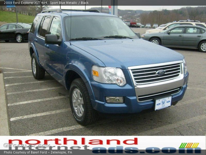 Sport Blue Metallic / Black 2009 Ford Explorer XLT 4x4