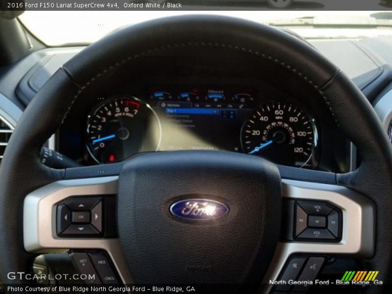 Oxford White / Black 2016 Ford F150 Lariat SuperCrew 4x4