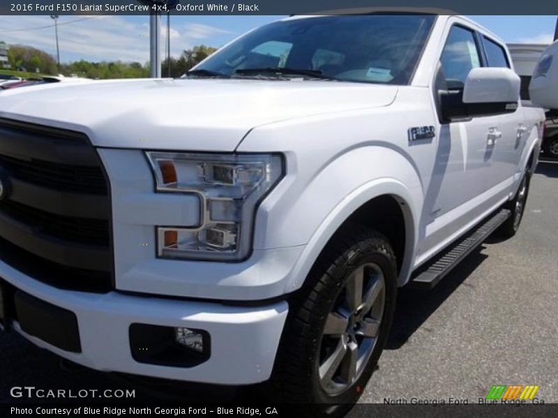 Oxford White / Black 2016 Ford F150 Lariat SuperCrew 4x4