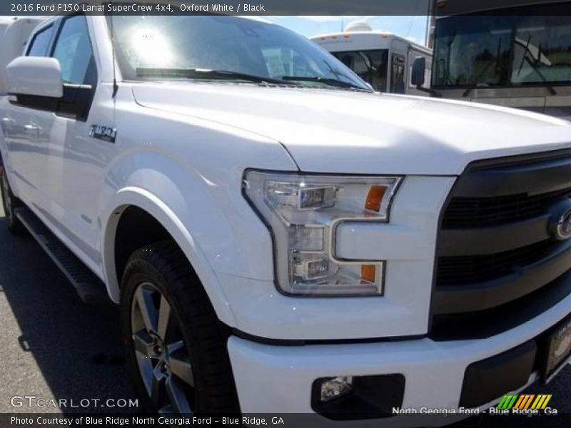 Oxford White / Black 2016 Ford F150 Lariat SuperCrew 4x4