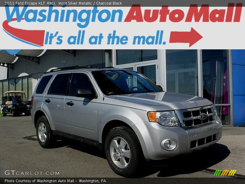 Ingot Silver Metallic / Charcoal Black 2011 Ford Escape XLT 4WD