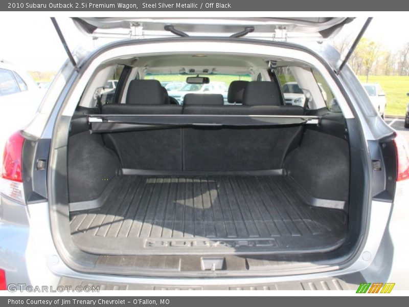 Steel Silver Metallic / Off Black 2010 Subaru Outback 2.5i Premium Wagon