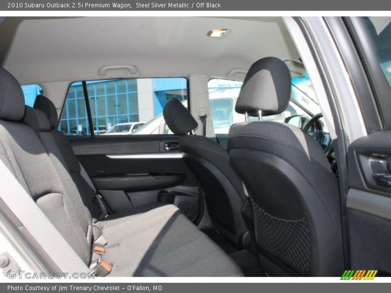 Steel Silver Metallic / Off Black 2010 Subaru Outback 2.5i Premium Wagon