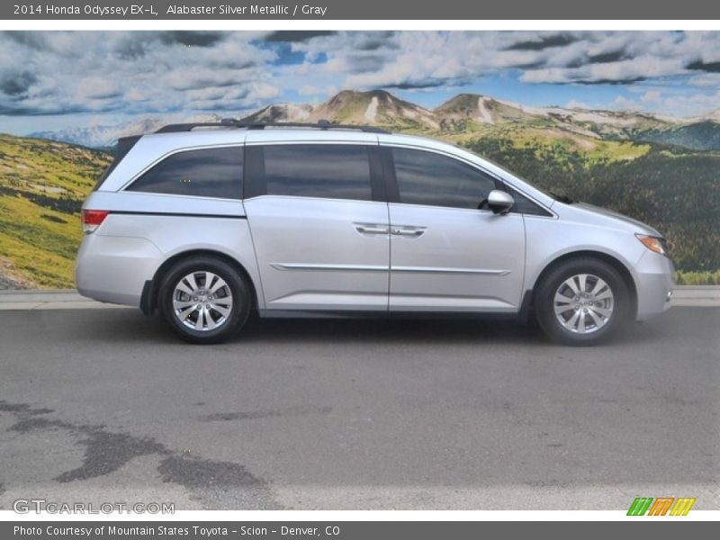 Alabaster Silver Metallic / Gray 2014 Honda Odyssey EX-L