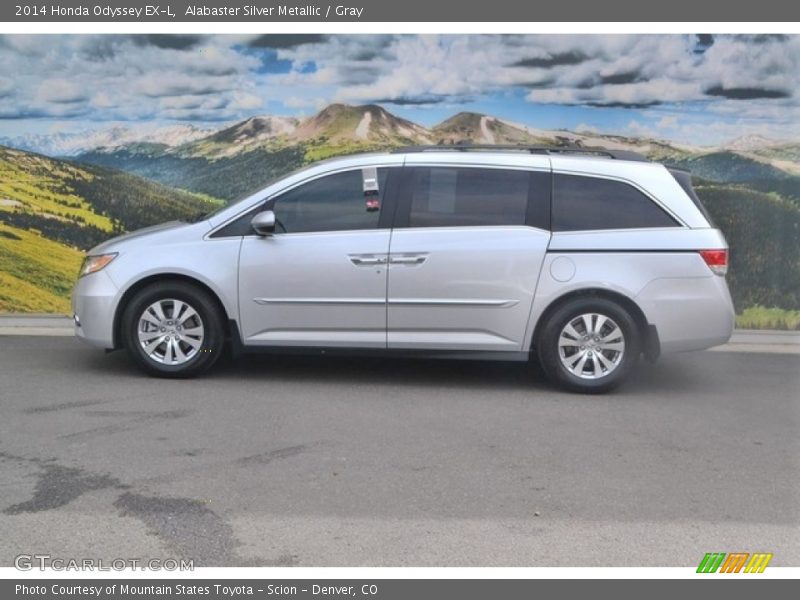 Alabaster Silver Metallic / Gray 2014 Honda Odyssey EX-L