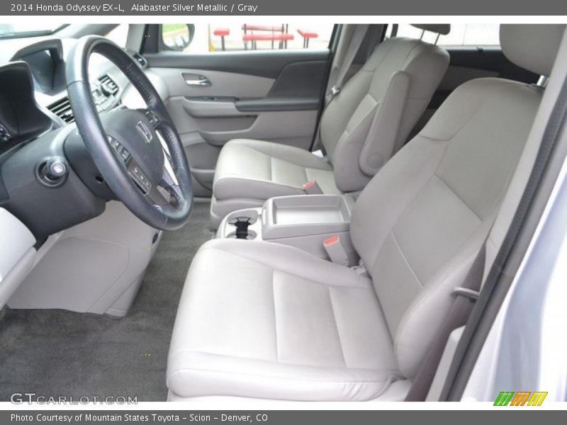 Alabaster Silver Metallic / Gray 2014 Honda Odyssey EX-L