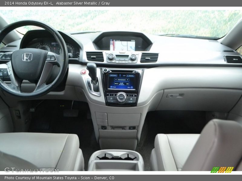 Alabaster Silver Metallic / Gray 2014 Honda Odyssey EX-L