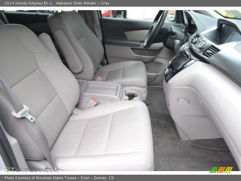 Alabaster Silver Metallic / Gray 2014 Honda Odyssey EX-L