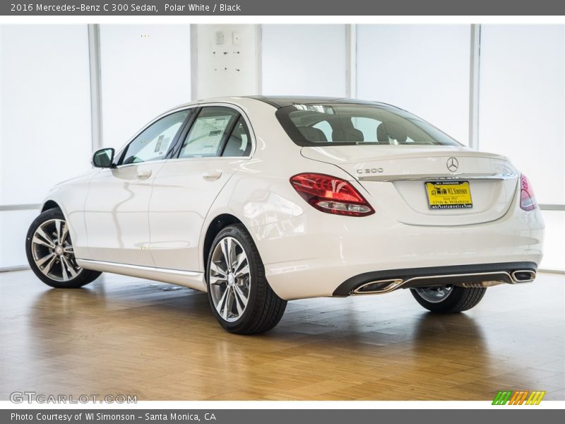 Polar White / Black 2016 Mercedes-Benz C 300 Sedan