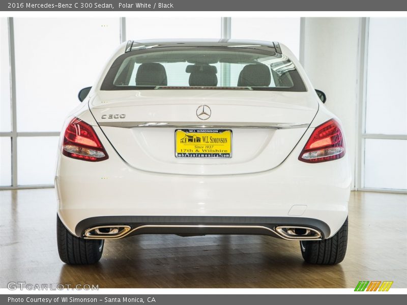 Polar White / Black 2016 Mercedes-Benz C 300 Sedan