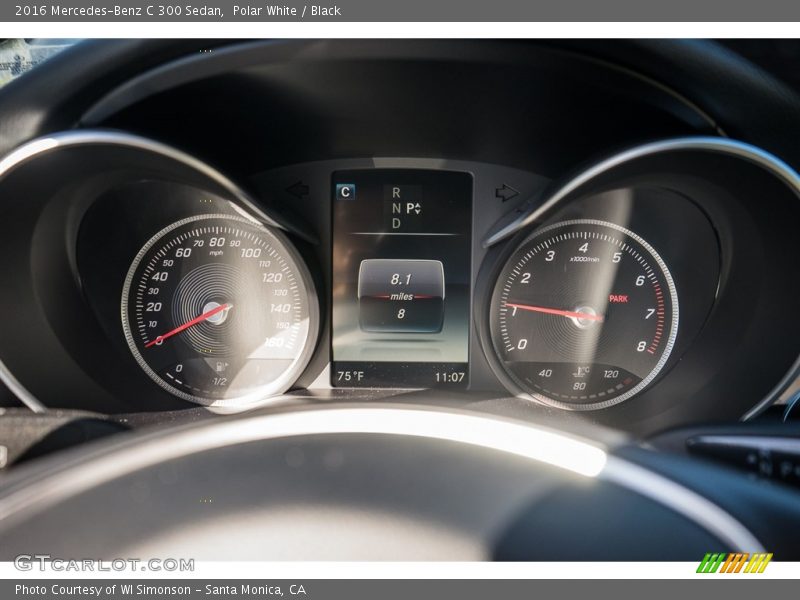 Polar White / Black 2016 Mercedes-Benz C 300 Sedan