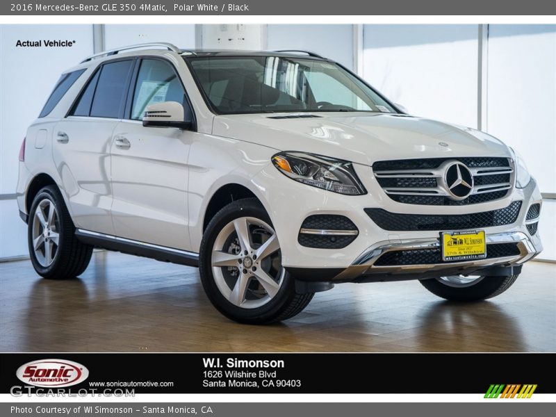 Polar White / Black 2016 Mercedes-Benz GLE 350 4Matic