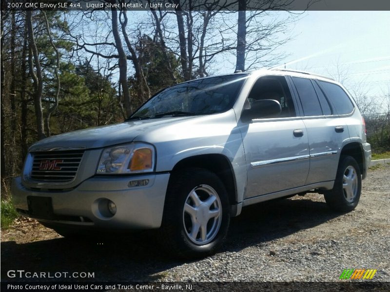 Liquid Silver Metallic / Light Gray 2007 GMC Envoy SLE 4x4