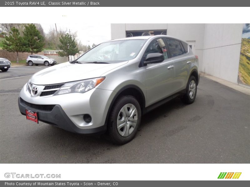 Classic Silver Metallic / Black 2015 Toyota RAV4 LE