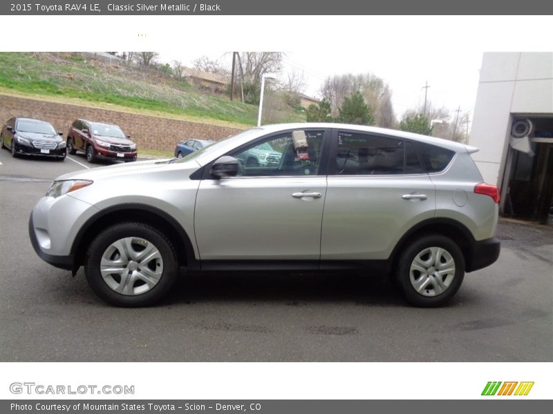 Classic Silver Metallic / Black 2015 Toyota RAV4 LE