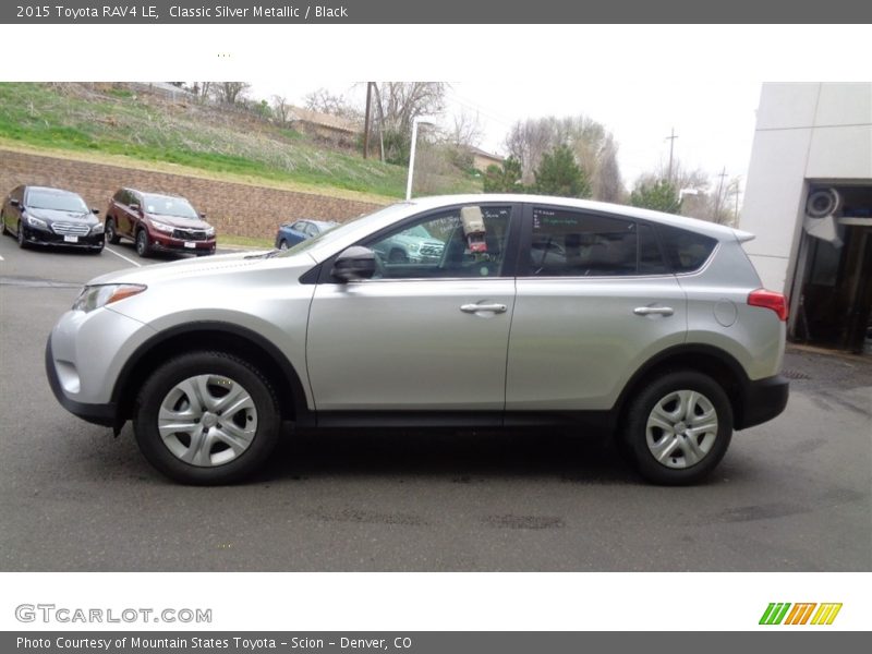 Classic Silver Metallic / Black 2015 Toyota RAV4 LE