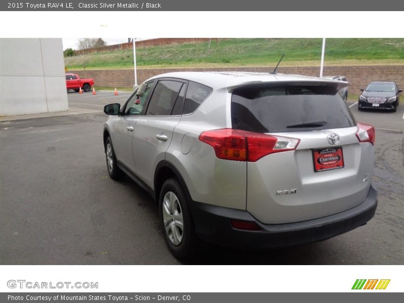 Classic Silver Metallic / Black 2015 Toyota RAV4 LE