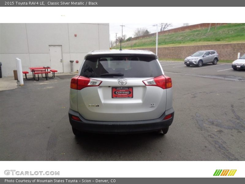 Classic Silver Metallic / Black 2015 Toyota RAV4 LE