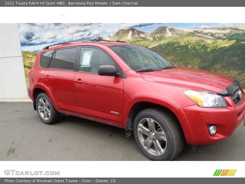 Barcelona Red Metallic / Dark Charcoal 2012 Toyota RAV4 V6 Sport 4WD