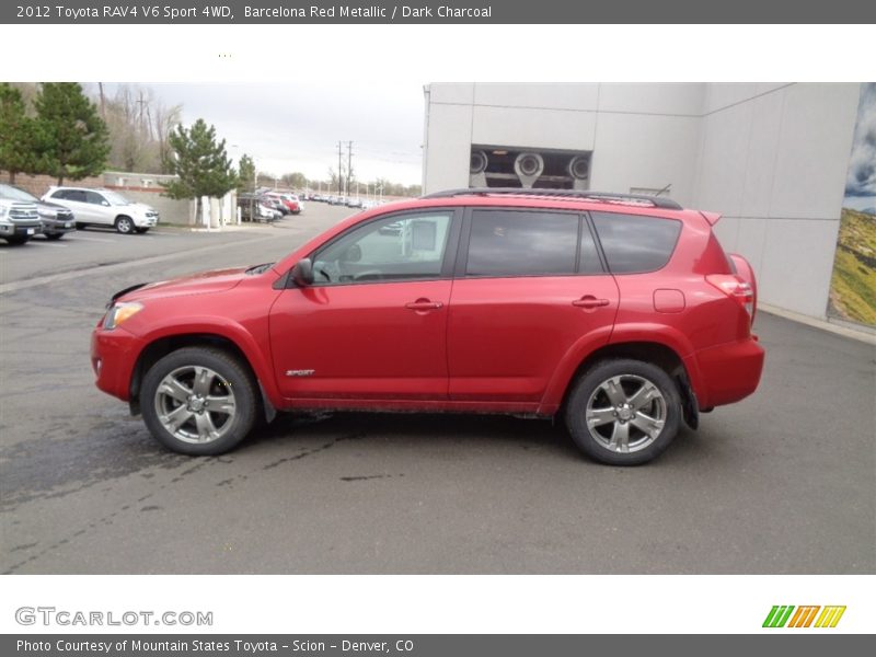 Barcelona Red Metallic / Dark Charcoal 2012 Toyota RAV4 V6 Sport 4WD