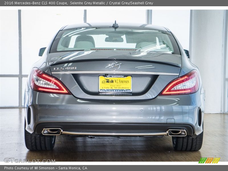 Selenite Grey Metallic / Crystal Grey/Seashell Grey 2016 Mercedes-Benz CLS 400 Coupe