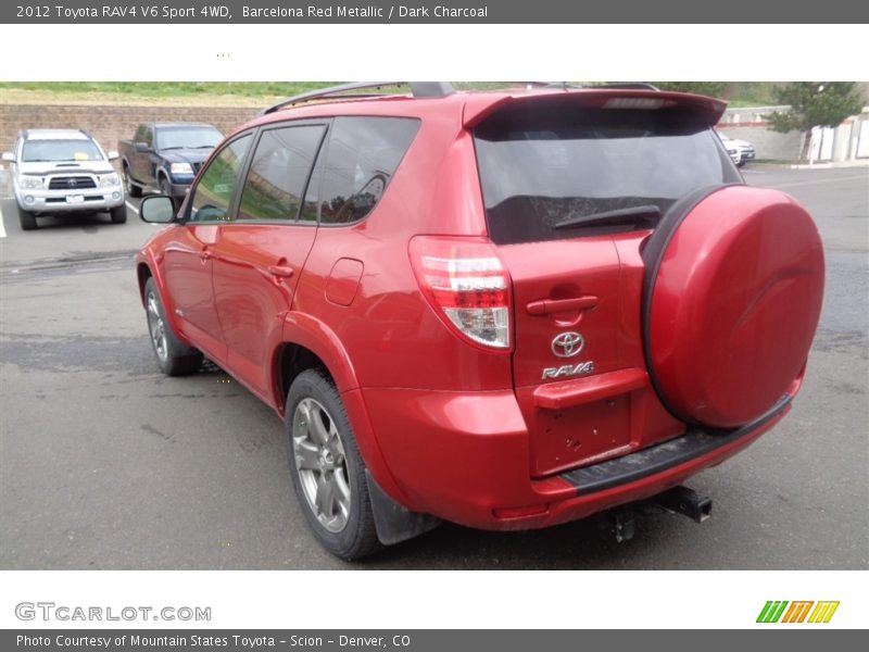Barcelona Red Metallic / Dark Charcoal 2012 Toyota RAV4 V6 Sport 4WD
