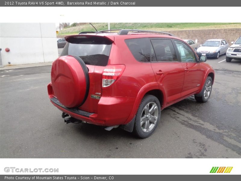 Barcelona Red Metallic / Dark Charcoal 2012 Toyota RAV4 V6 Sport 4WD