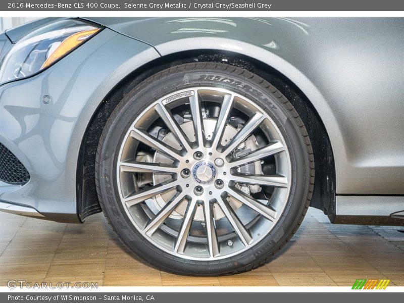 Selenite Grey Metallic / Crystal Grey/Seashell Grey 2016 Mercedes-Benz CLS 400 Coupe