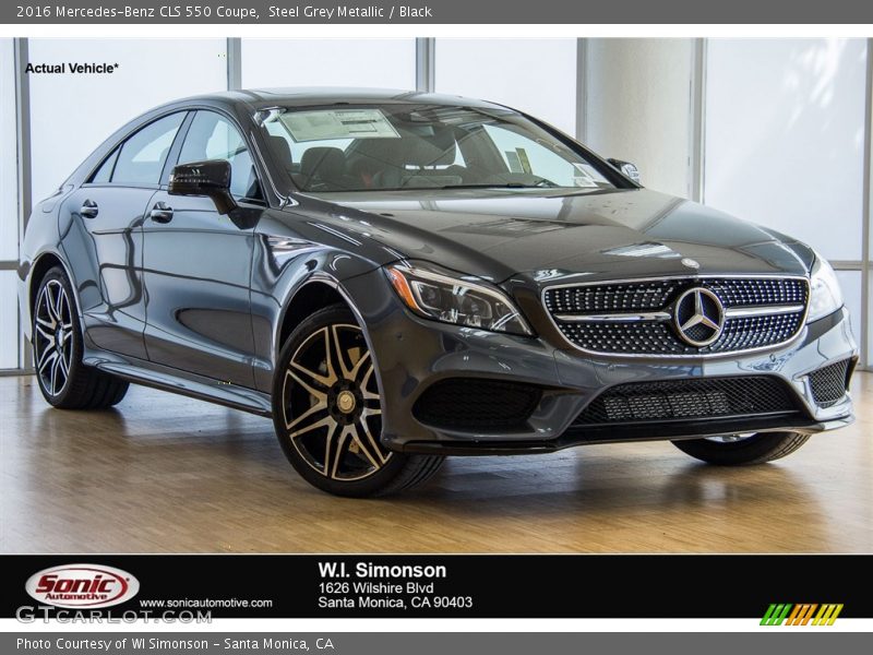 Steel Grey Metallic / Black 2016 Mercedes-Benz CLS 550 Coupe