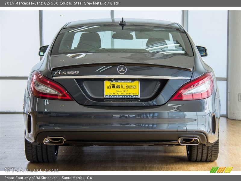 Steel Grey Metallic / Black 2016 Mercedes-Benz CLS 550 Coupe