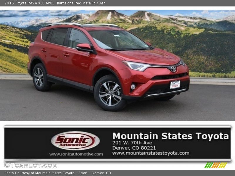 Barcelona Red Metallic / Ash 2016 Toyota RAV4 XLE AWD
