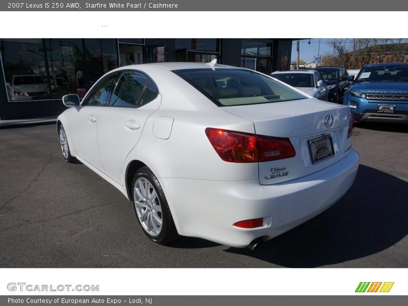Starfire White Pearl / Cashmere 2007 Lexus IS 250 AWD