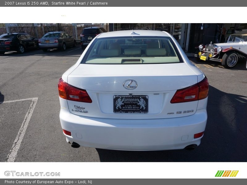 Starfire White Pearl / Cashmere 2007 Lexus IS 250 AWD