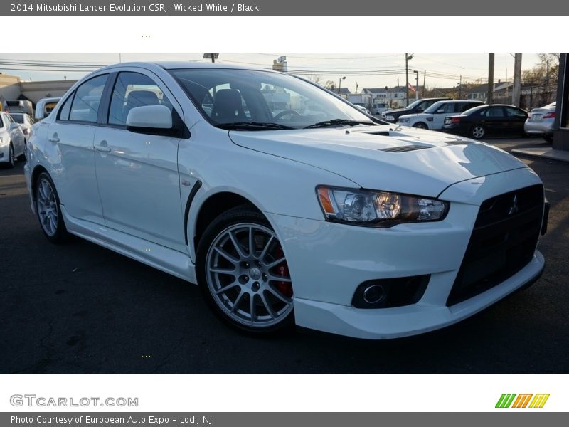 Wicked White / Black 2014 Mitsubishi Lancer Evolution GSR