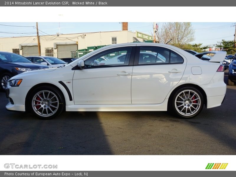 Wicked White / Black 2014 Mitsubishi Lancer Evolution GSR