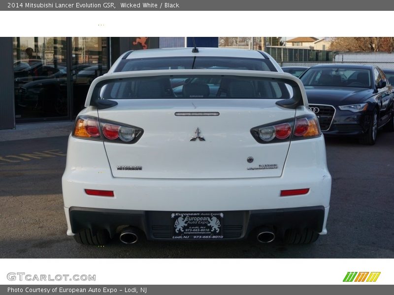 Wicked White / Black 2014 Mitsubishi Lancer Evolution GSR