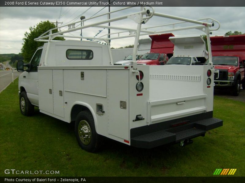 Oxford White / Medium Flint 2008 Ford E Series Cutaway E350 Commercial Utility Truck