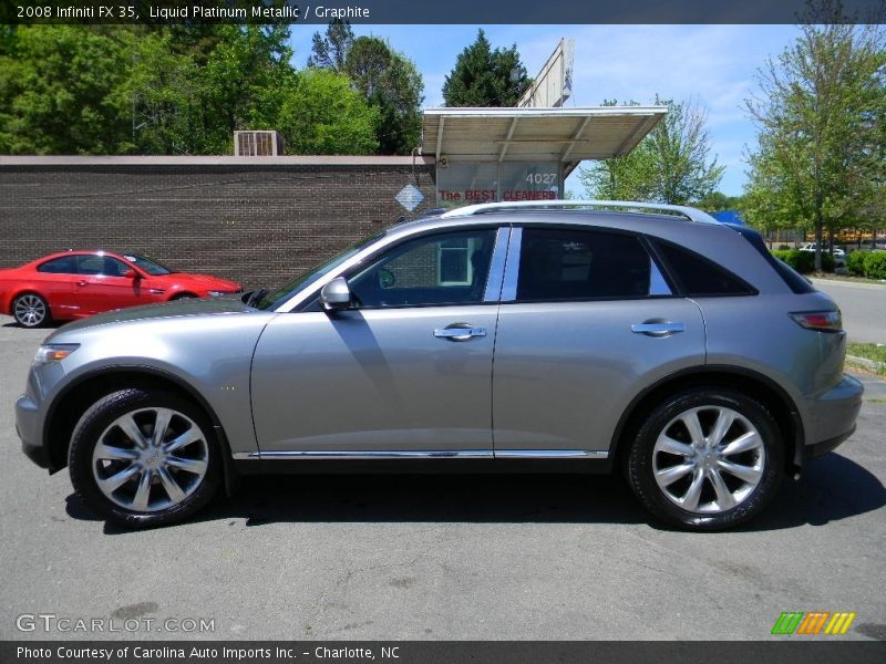 Liquid Platinum Metallic / Graphite 2008 Infiniti FX 35